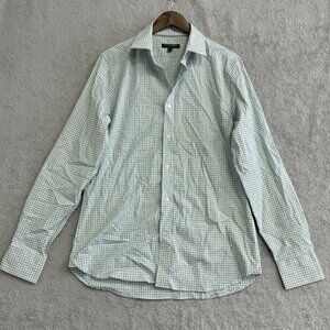 NWOT Banana Republic Men's M Slim Fit Button Down Dress Shirt Plaid